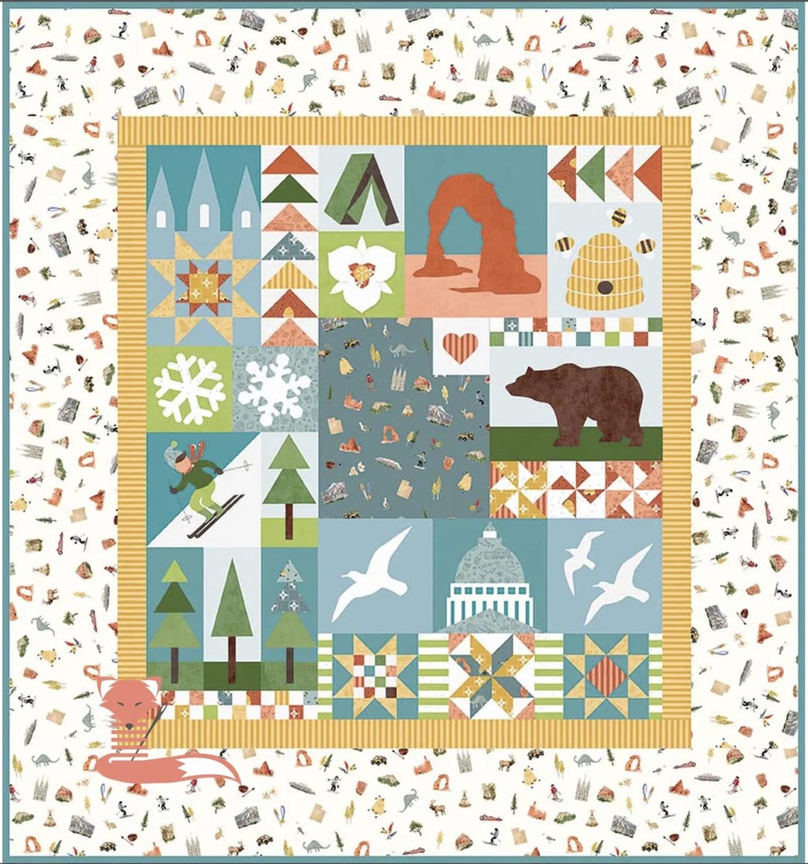 Utah Quilt Kit by Riley Blake Designs. Free Shipping - Etsy