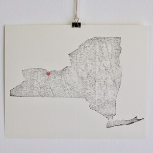 Karte New York / New York City / New York Print / New York Haus / Love New York / Art in New York / New York Home Decor / New York Hochzeit Geschenk