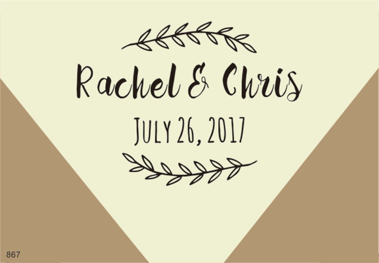 Save the Dateinvitation Stampcustom Wedding Calligrapy Stamp Etsy