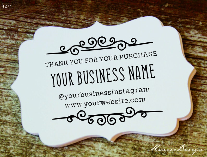 Thank You For your purchase custom rubber stampCustom Thank Etsy