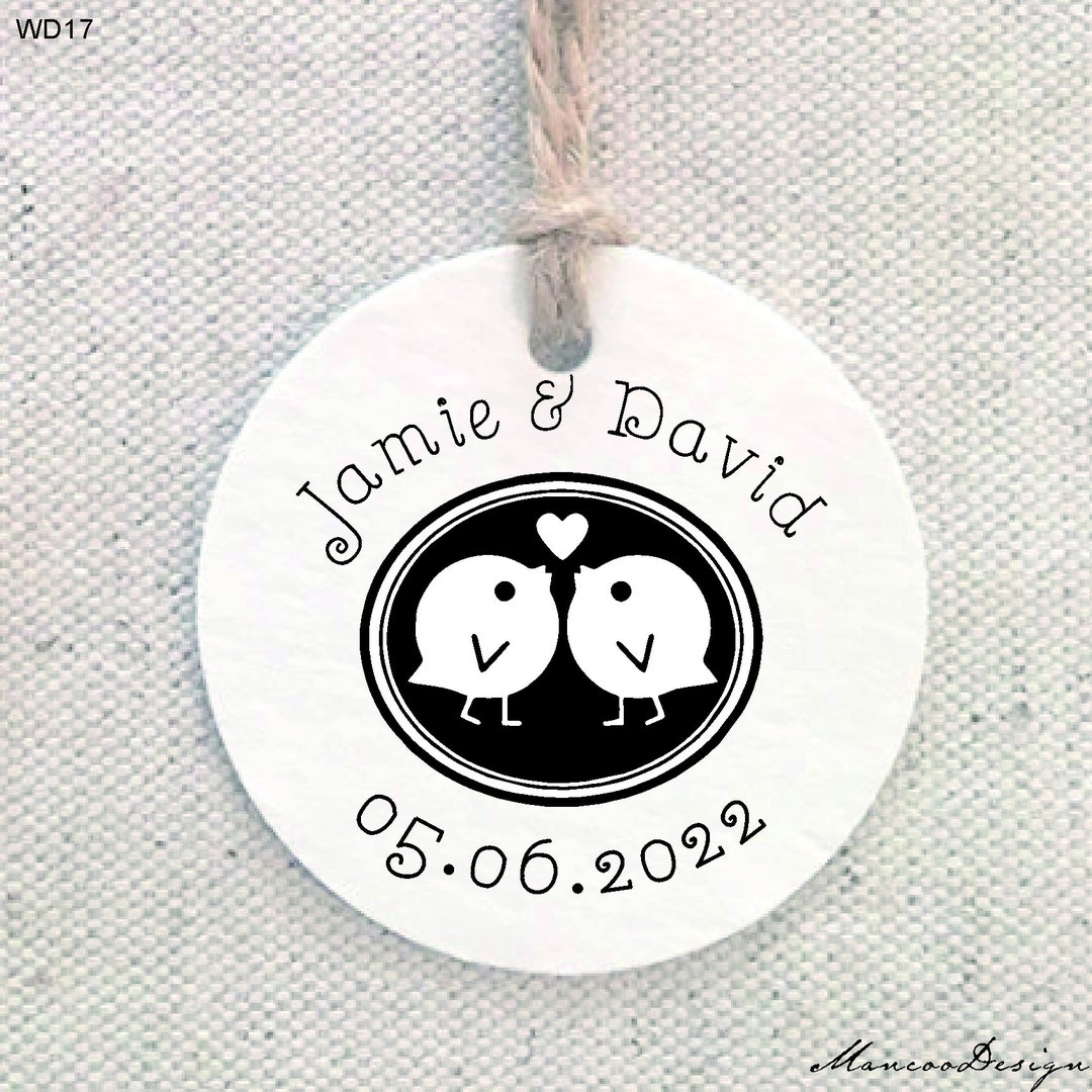 Personalized Save the Date Love Bird Stamp Wedding Stamp Etsy