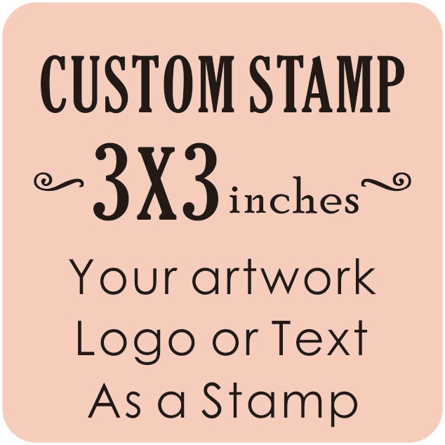 3 inch Custom Logo Stamp