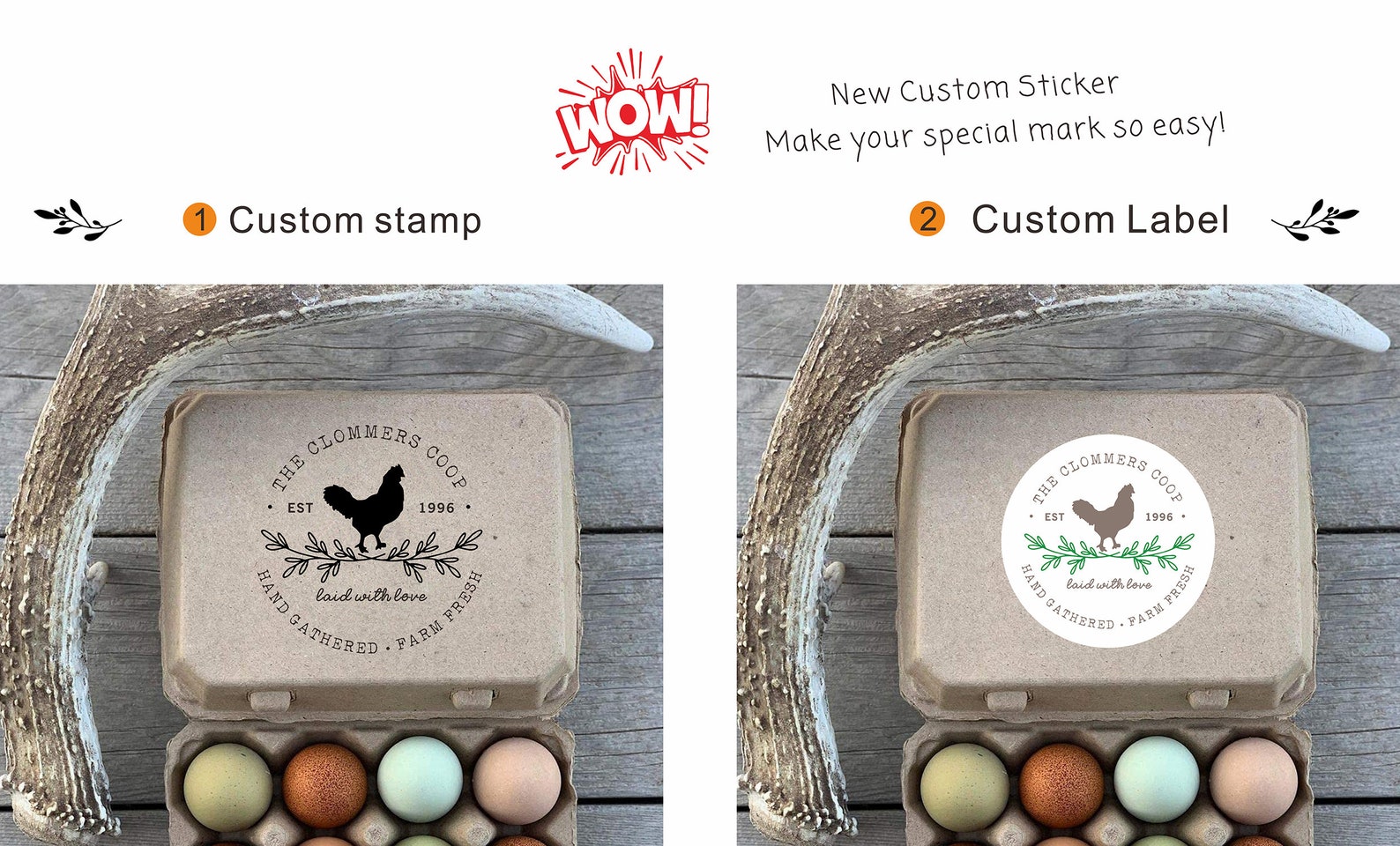 Personalized Eggs Stamps fresh Egg Stampeggs Carton Stamp Etsy