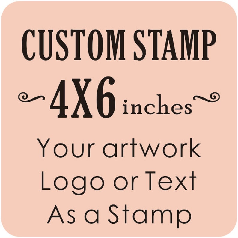 Custom Stamp Custom Logo Stamp Custom Rubber Stamp Etsy