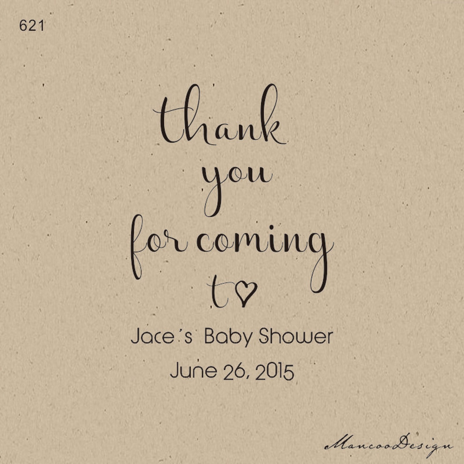 Custom Baby Shower Stamps Baby Shower custom Thank You for Etsy