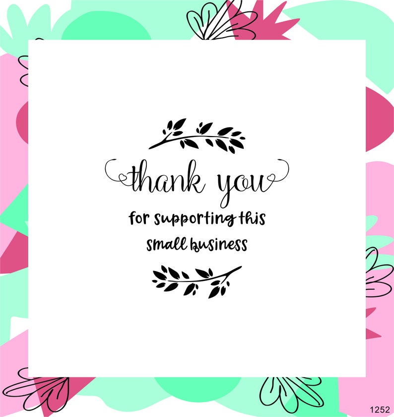 Thank You For Supporting This Small Business Stamp thank you for your order-business stamp custom rubber stamp-Custom Thank You Stamp