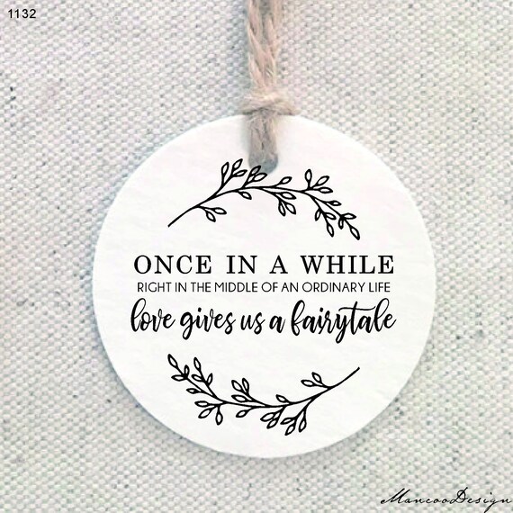 Calligraphy Custom Stamps S Once In A While Fairytale Love Etsy