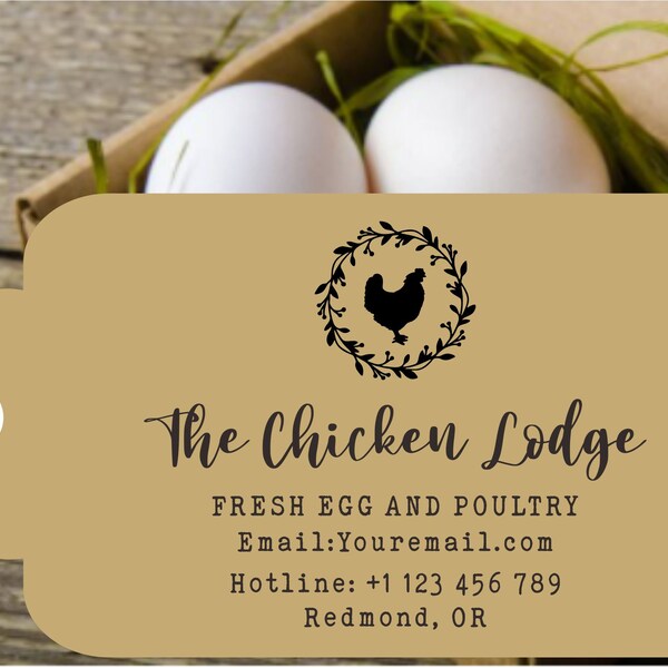 Custom Poultry Egg Stamp Etsy