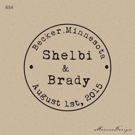 Custom Stampssave the Date Self Inking Stamp Custom Rubber Etsy