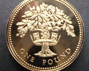 1997年 プルーフ1ポンド銀貨 - Etsy 日本