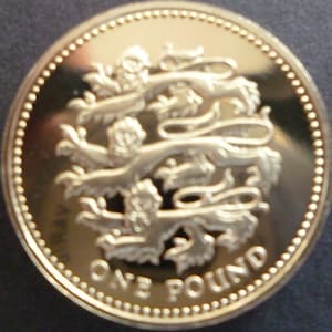 イギリス　1ポンド ピエフォー　1997年 N1431【イギリス・希少】1997年1ポンド 銅貨 硬貨 古銭 コイン