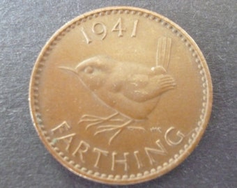1948年英国ファージングコイン：レン・バード、ジョージ6世