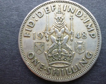 1948年スコットランドシリングコインイギリス国王ジョージ6世より