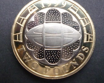 1998年英国王立造幣局発行プルーフ2ポンド硬貨 - Etsy 日本