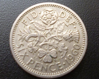1965 British Sixpence (6d) Münze - Unzirkuliert, Vor-dezimal, In Kunststoffetui