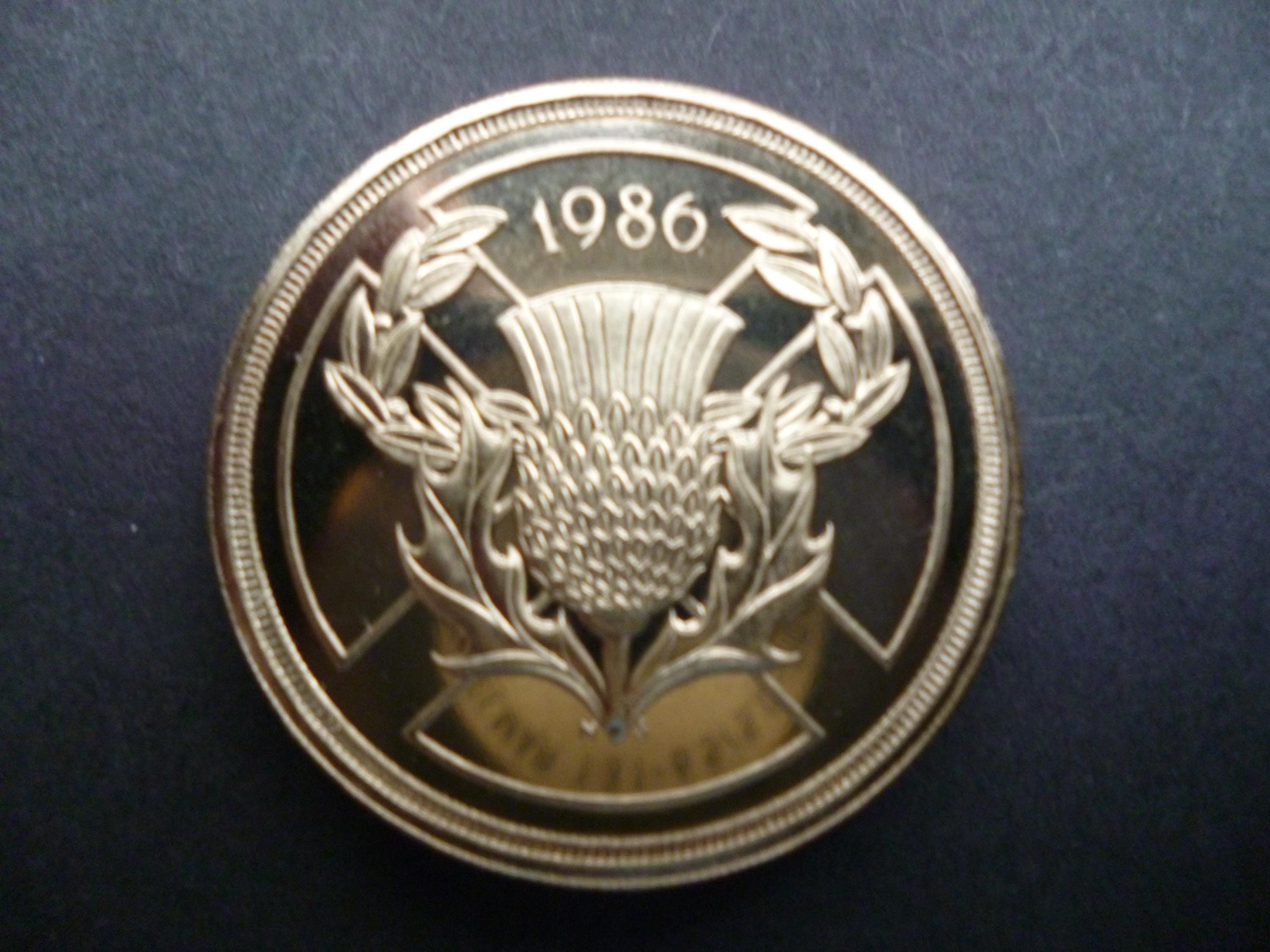招*@様 1986年キプロス　ポンドプルーフ銀貨ワイルドシープ - 鋳造13,0 1986年 2ポンド硬貨、コモンウェルスゲームズ記念、エリザベス2世女王