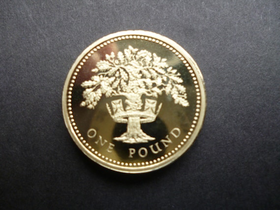 1992年英国1ポンド・プルーフ硬貨：イングリッシュオークツリー