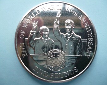 Guernsey-munt van vijf pond 2005: 60e verjaardag WO II