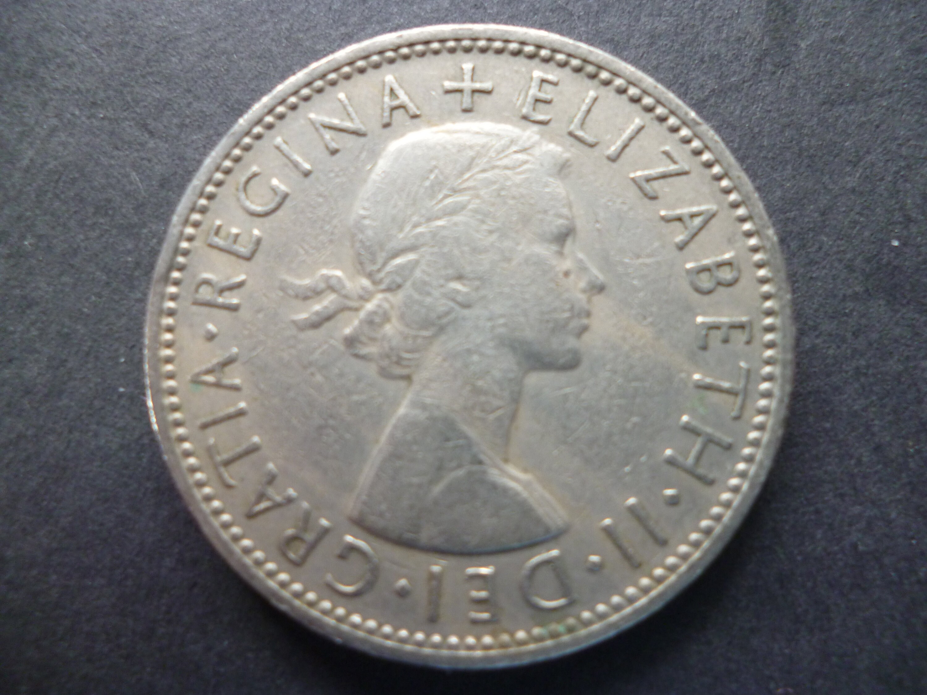 1963 Two Shillings Florin Coin: English Cupro-nickel Coin for