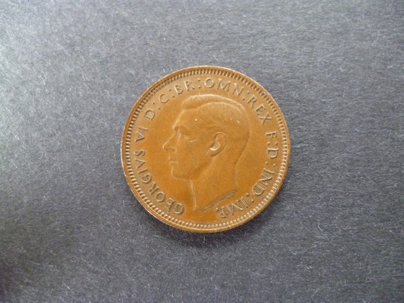 1940年英国ファージングコイン：レンバード、ジョージ6世、クラフト