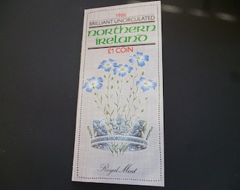 イギリス 1987 年 1 ポンド硬貨、オークの木をあしらった