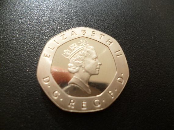 イギリス 1988年 20ペンス硬貨 ヴィンテージ英国20ペンス硬貨：プルーフ状態、ジュエリークラフト