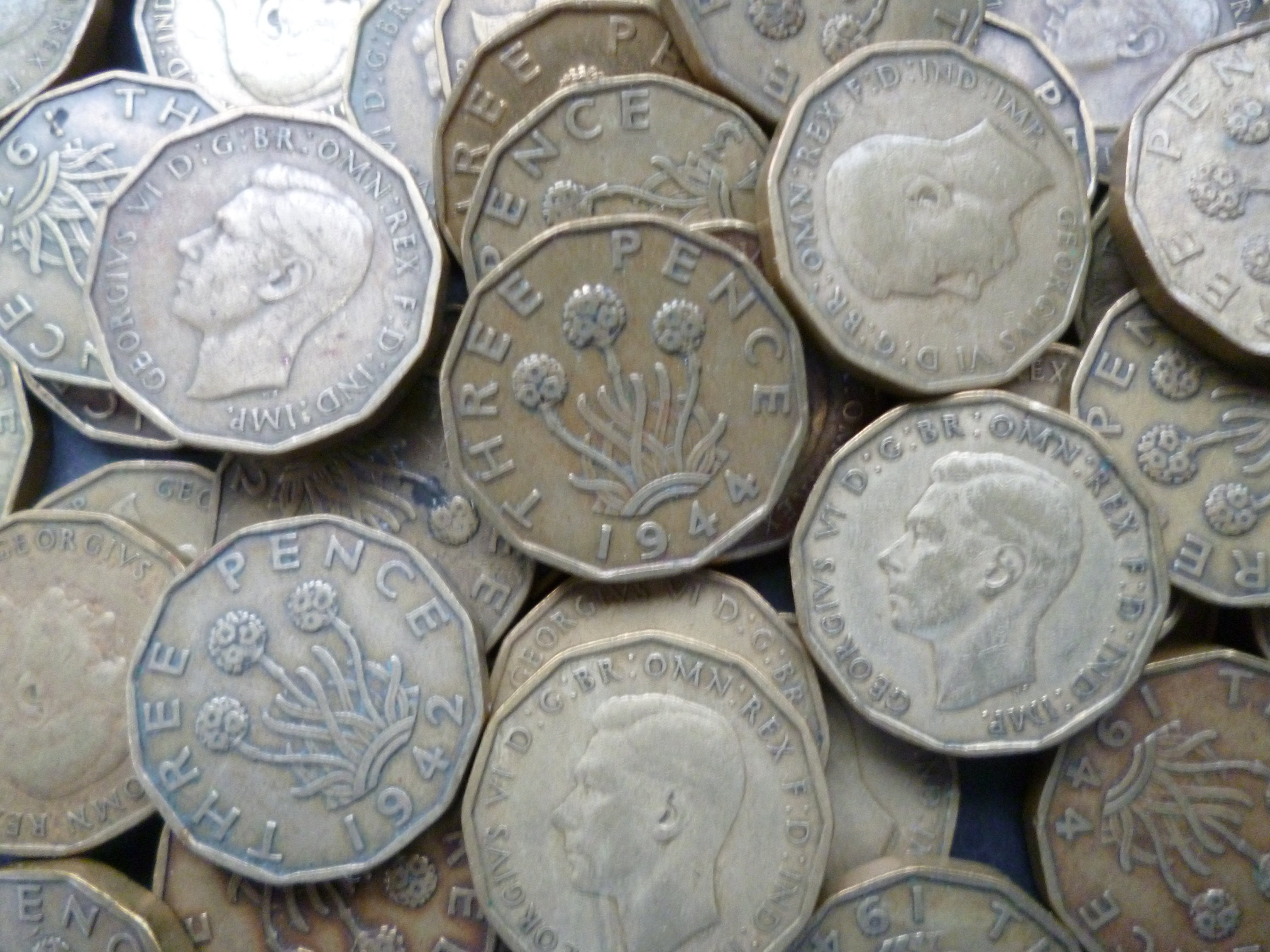 3セット銀貨、ネパール、シャハ王朝の王たち（3人） ⅓ Thaler - John George II - Electorate of Saxony