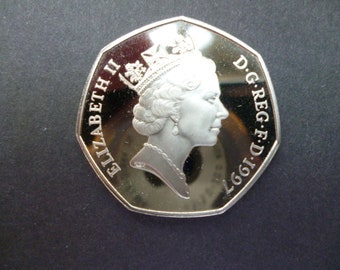2022年 イギリス 50ペンス プルーフ銀貨 エリザベス女王陛下 3点セット 2022年 イギリス 50ペンス プルーフ銀貨 エリザベス女王陛下 3点