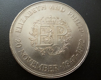 1965年チャーチル・クラウン・コイン：エリザベス2世女王、英国王立