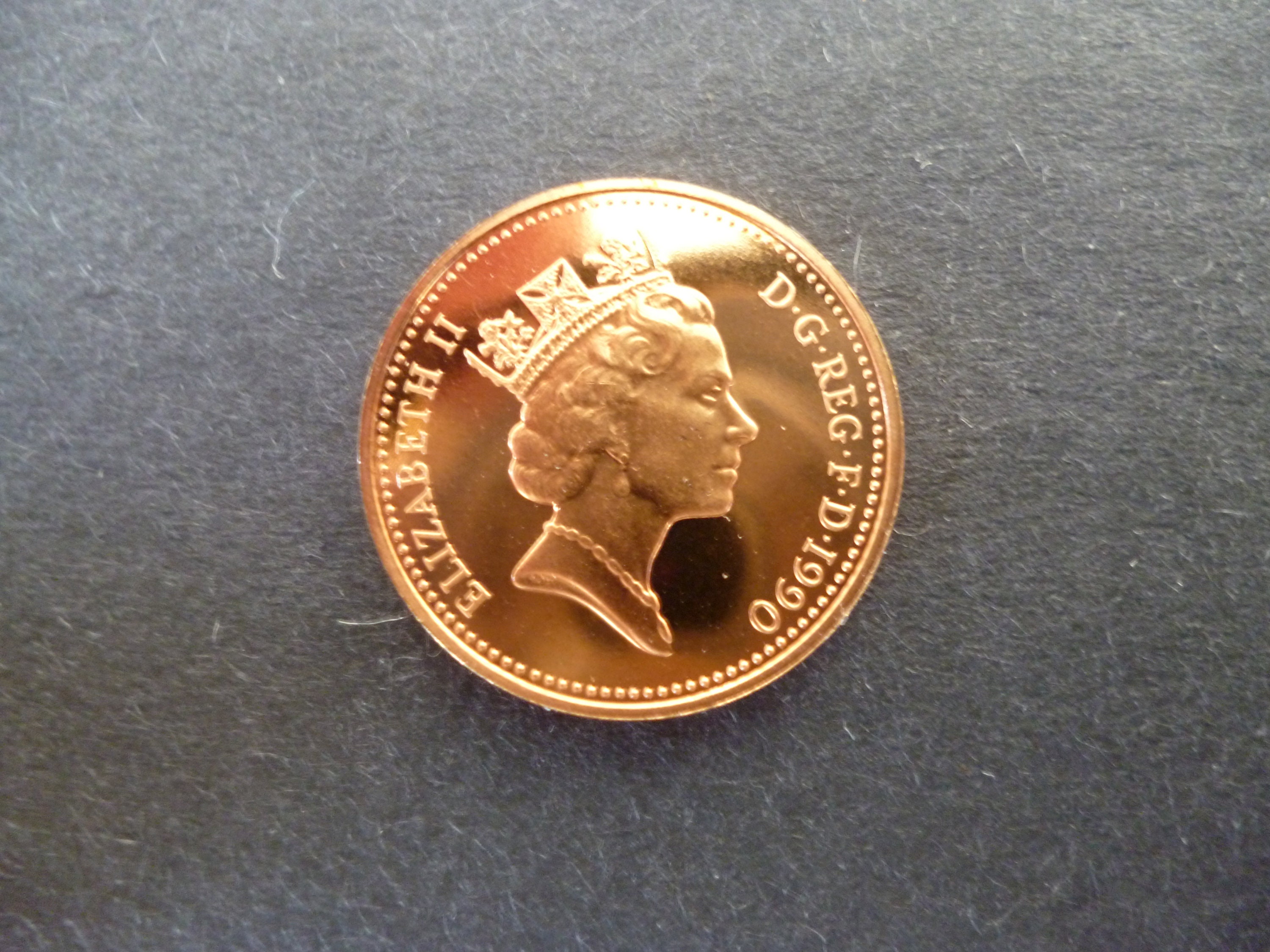 エリザベス女王 ワンペニー 希少 1? ペニー 1991年 未使用