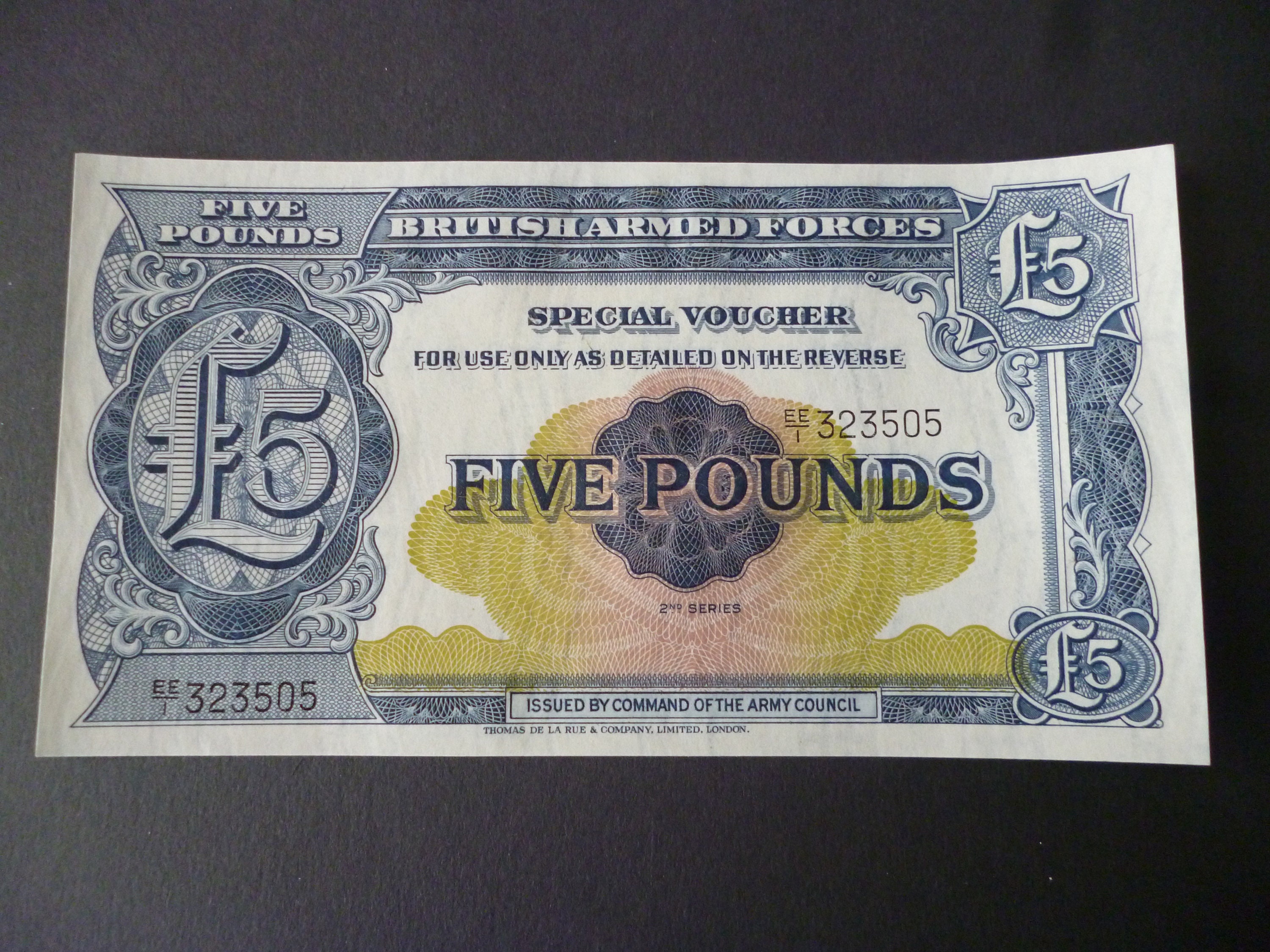 Englische Banknoten Reproduktion – 8 Scheine, 3 Pence Bis 5 Pfund, Serie 1948
