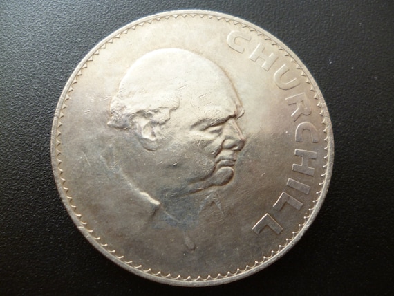 1965年チャーチル・クラウン・コイン：エリザベス2世女王、英国王立