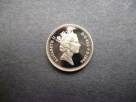 1996 UK Proof Five Pence Coin: Queen Elizabeth II, Scottish