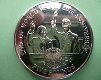 Guernsey-munt van vijf pond 2005: 60e verjaardag WO II