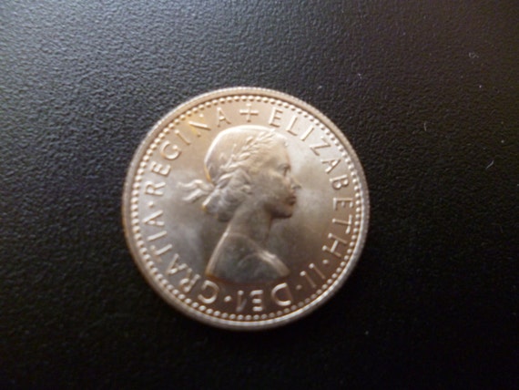 1966年英国6ペンス硬貨：英国王立造幣局、ジュエリー製作 - Etsy 日本