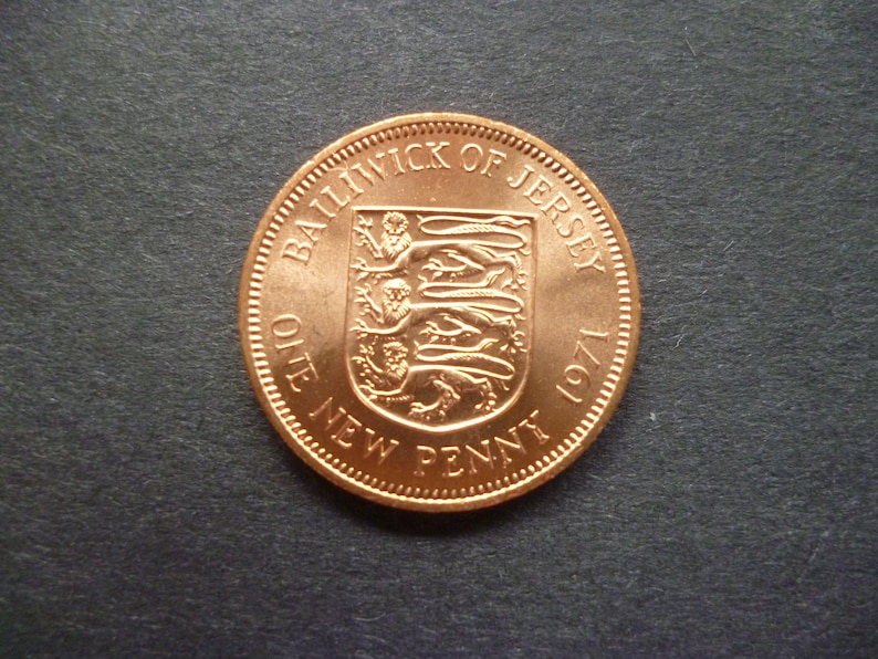 1971 States of Jersey Uncirculated 1p Coin penny Coin Ideal - Etsy