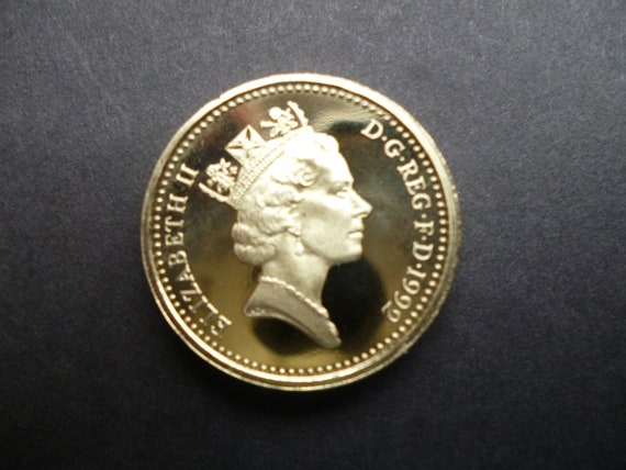 1992年英国1ポンド・プルーフ硬貨：イングリッシュオークツリー