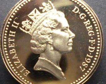 1987 English One Pound Coin: Royal Mint Proof, Oak Tree Design - Etsy