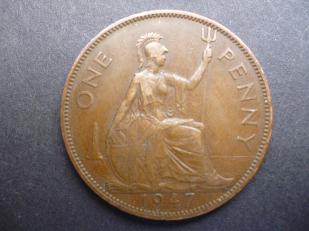 1947年英国ペニーコイン、ジョージ6世、ブロンズジュエリーサプライ
