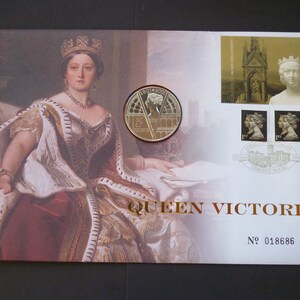 Victorian Era Coin First Day Cover: 2001 UK Five Pounds