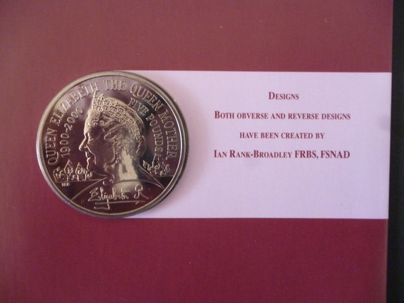 2000年エリザベス皇太后生誕100年記念硬貨5ポンド UK26QE5PF