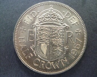 イギリス 1967 年 ハーフ ペニー コイン、エリザベス 2 世女王