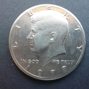 1972 Kennedy Half Dollar Coin: USA Copper-Nickel Clad