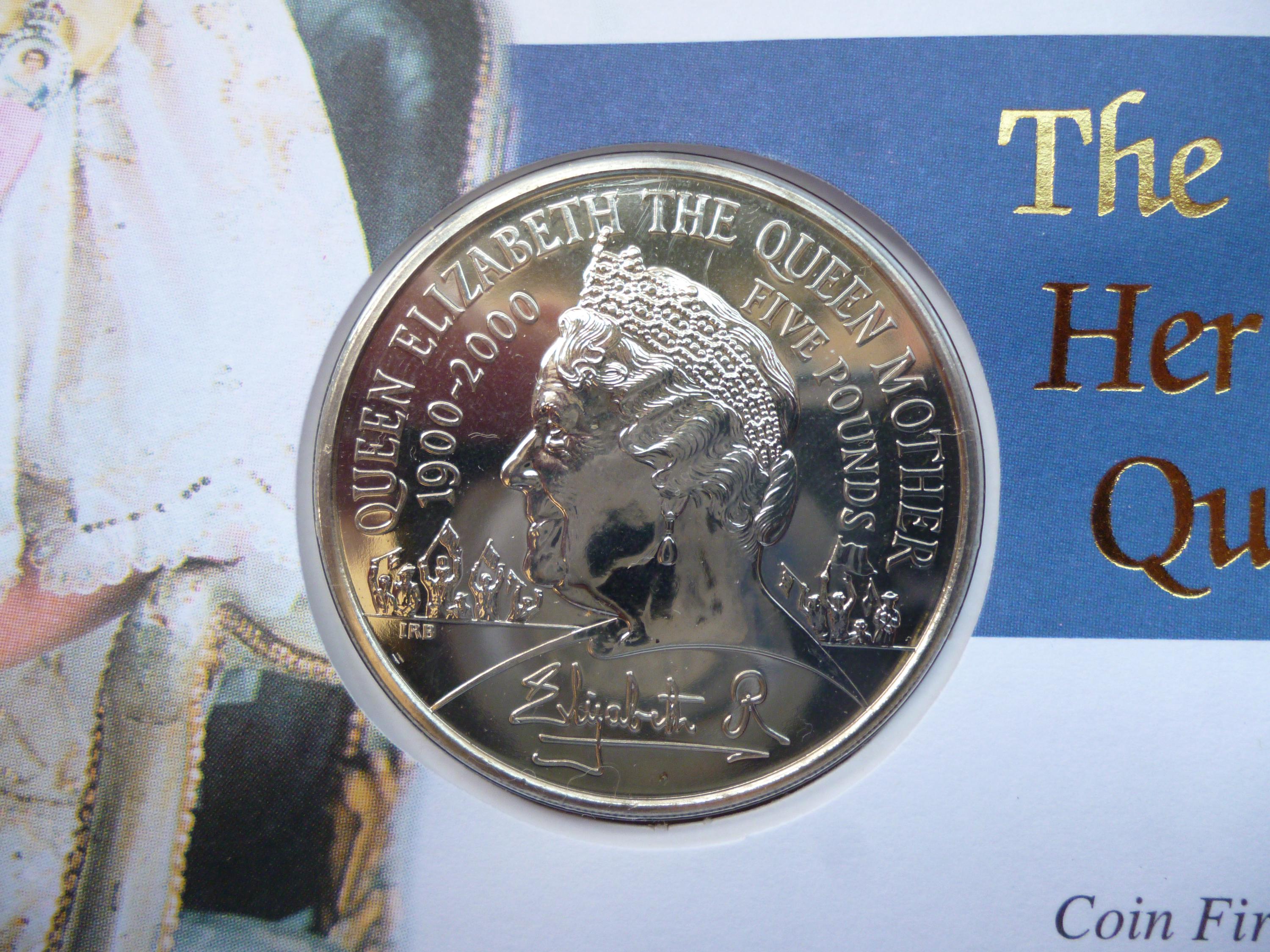 2000年エリザベス皇太后生誕100年記念硬貨5ポンド 2000年エリザベス皇太后生誕100年記念硬貨5ポンド イギリス 2000