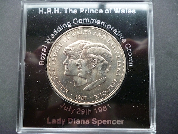 1981年 ロイヤルウェディング記念 チャールズ皇太子 ダイアナ妃 1981年ロイヤルウェディングクラウンコイン：ダイアナ妃、チャールズ皇