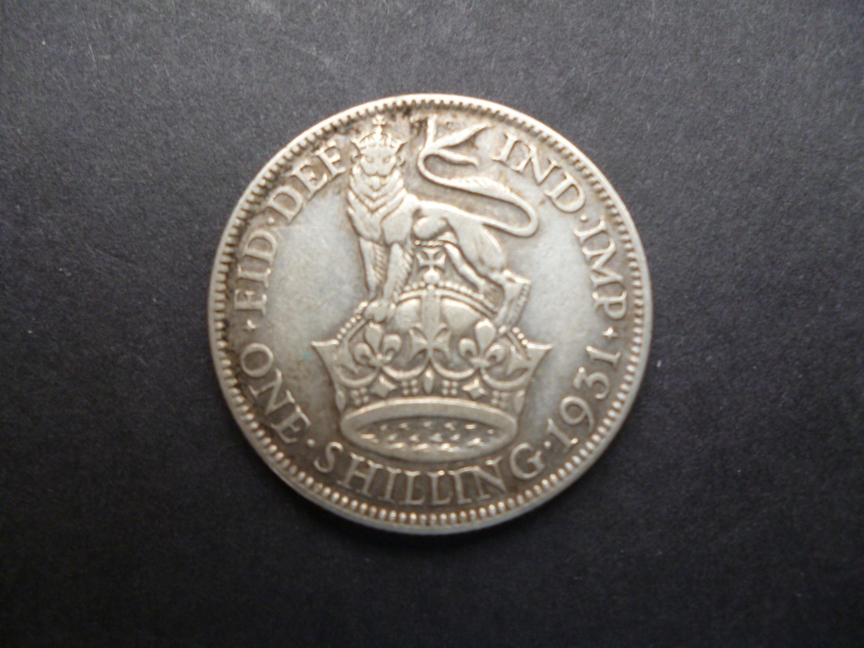 England 1931 Shilling Coin (english Version) 50% Silver Ideal Gift or for  Craft or Jewellery Making in Good Used (circulated) Condition 1931 - Etsy