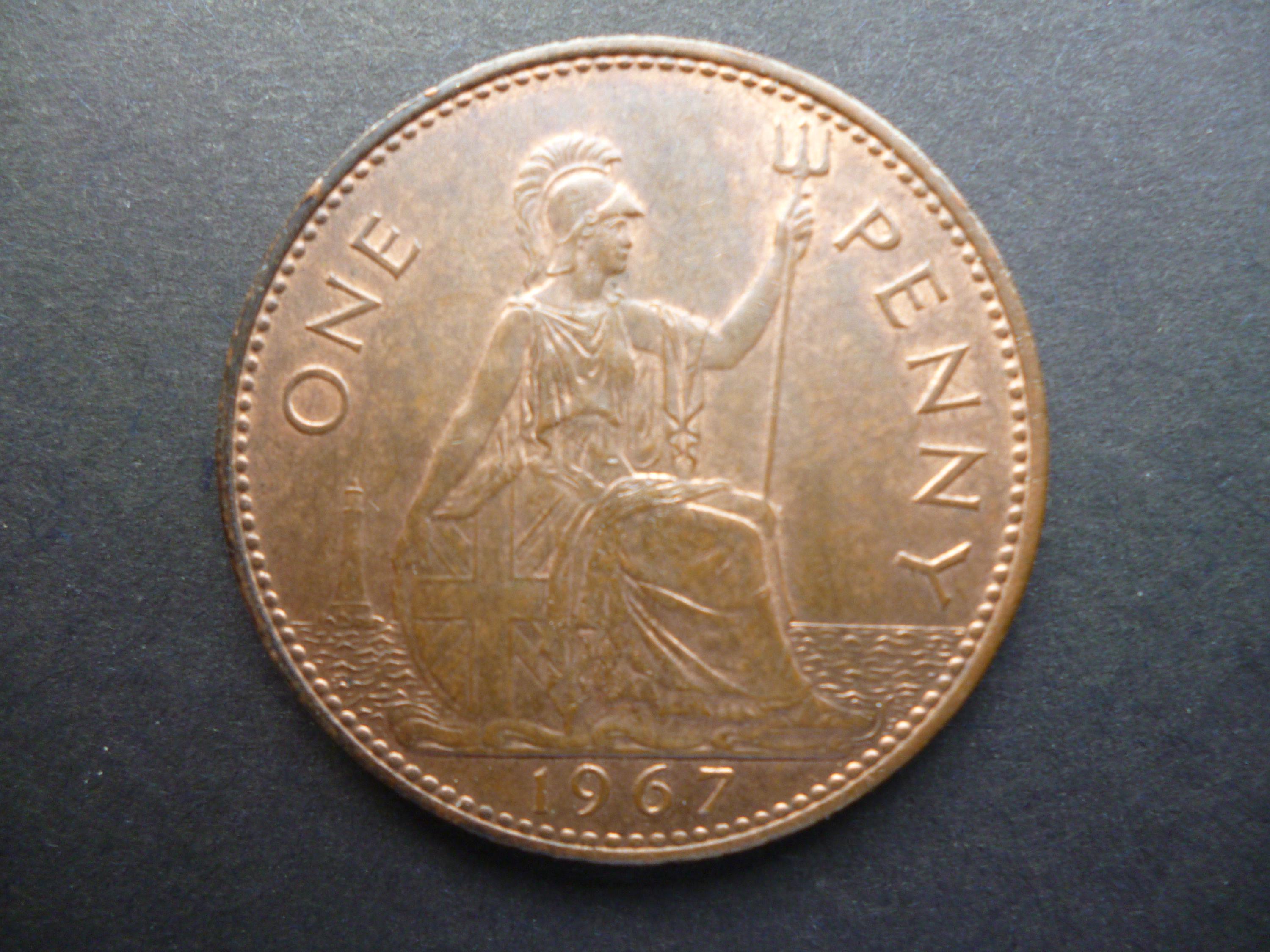 1967 One Penny Coin - Etsy