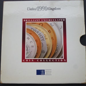 1991 UK Royal Mint Uncirculated Coin Collection