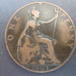 One penny 1907 - Etsy 日本