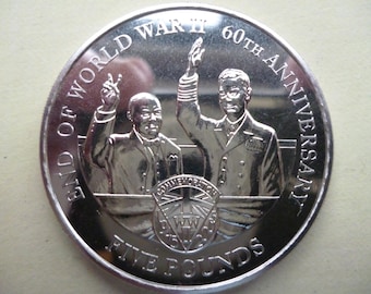 Guernsey-munt van vijf pond 2005: 60e verjaardag WO II